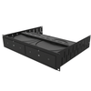 Penn Elcom 2U Rack Shelf & Faceplate for 2x Sonos Amp