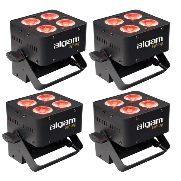 4 x Algam Lighting PAR - 410 - QUAD 4 x 10W RGBW LED Par Can