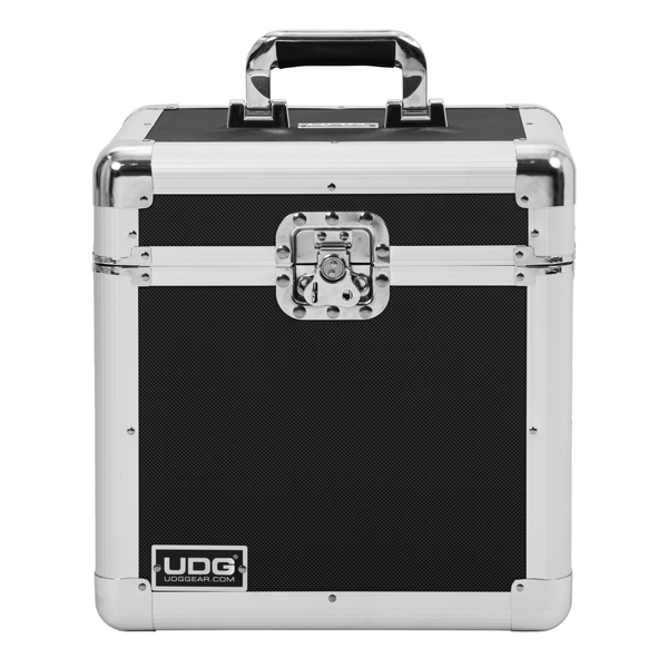 UDG Ultimate Record Case 80 Vinyl in silver, perfect for DJs and producers on the go.