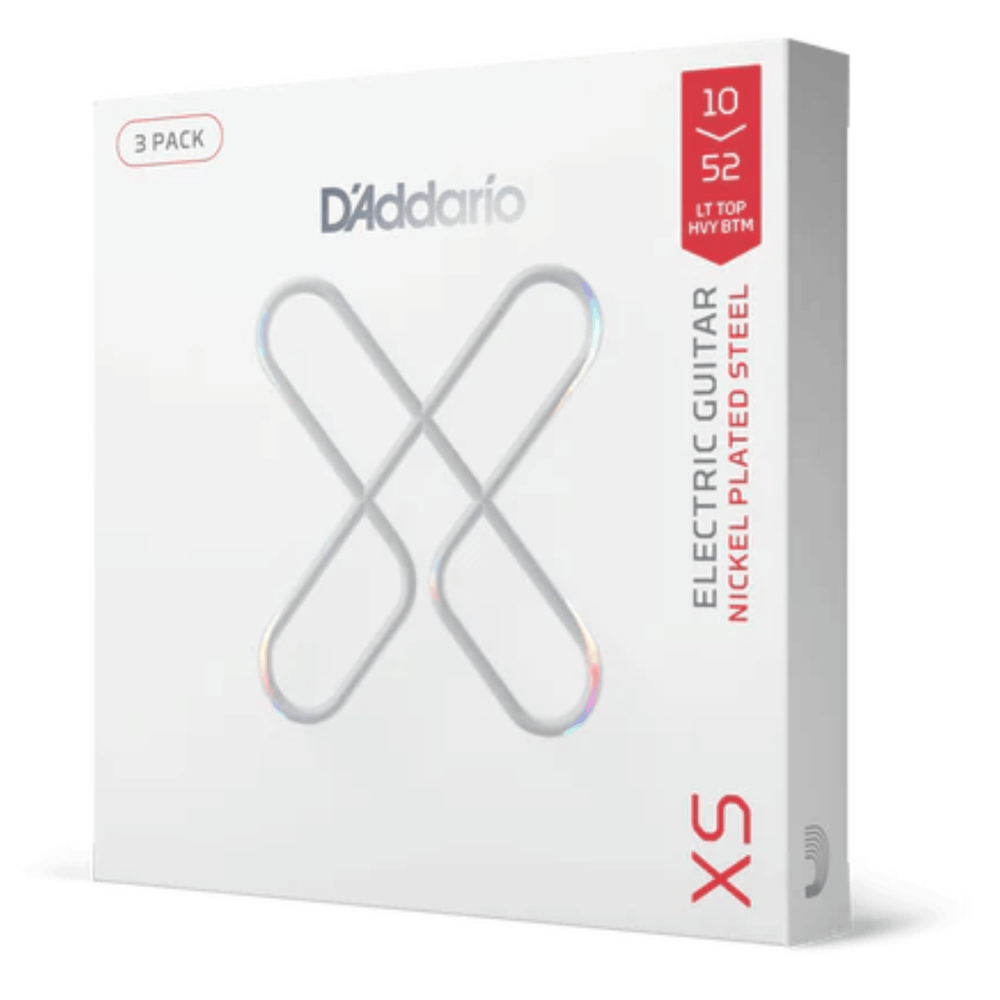 D'Addario XS Nickel Coated Electric Guitar Strings 3-Pack