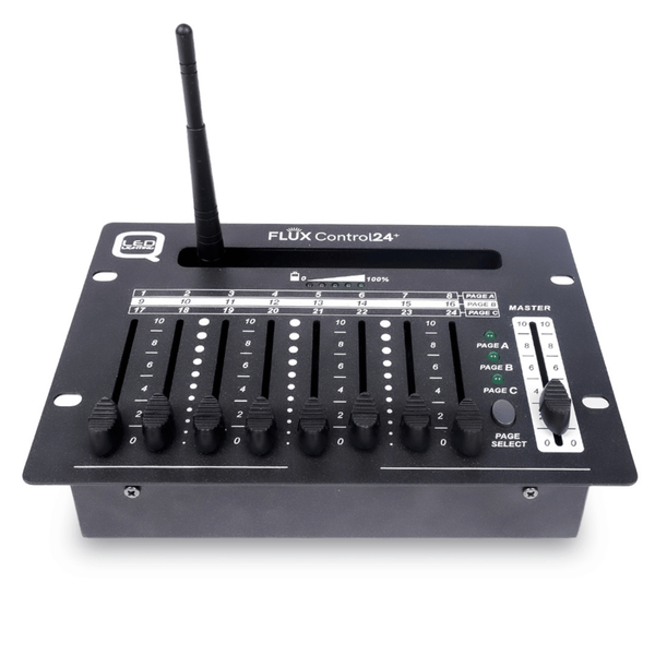 Q-LED Lighting Flux Control24+ W-DMX Compatible + Wired 24 Channel DMX Controller