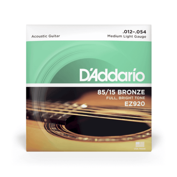 D'Addario EZ920 Medium Light Acoustic Guitar Strings 12 - 54