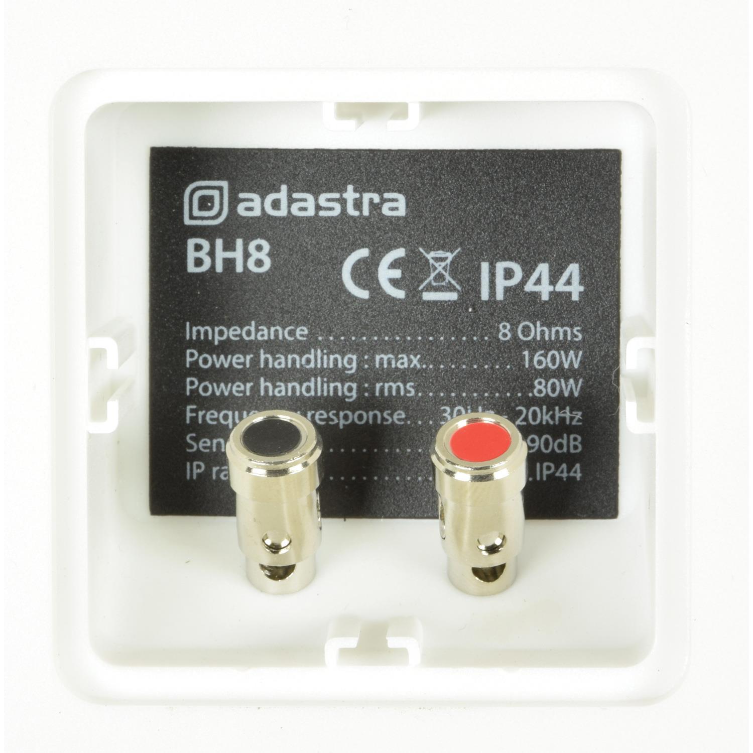 Adastra BH8 8" White Indoor / Outdoor Background Speakers - DY Pro Audio