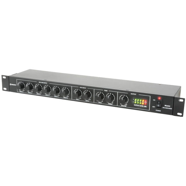 Adastra ML622 1u Mic/Line Rack Mixer - DY Pro Audio