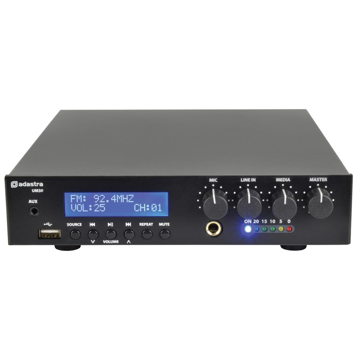 Adastra UM30 Ultra Compact 100V Mixer-Amp - DY Pro Audio