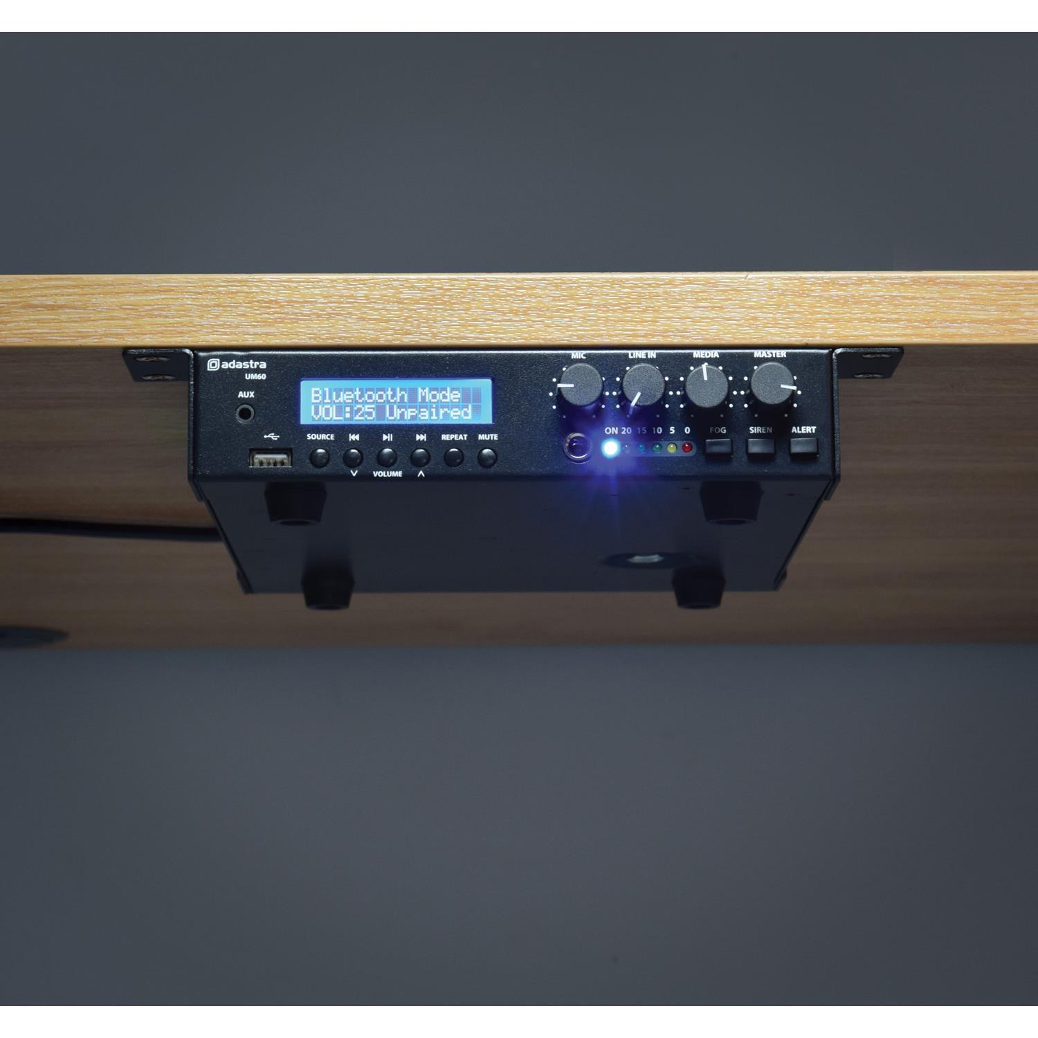 Adastra UM60 60W Ultra Compact 100V Mixer-Amp - DY Pro Audio