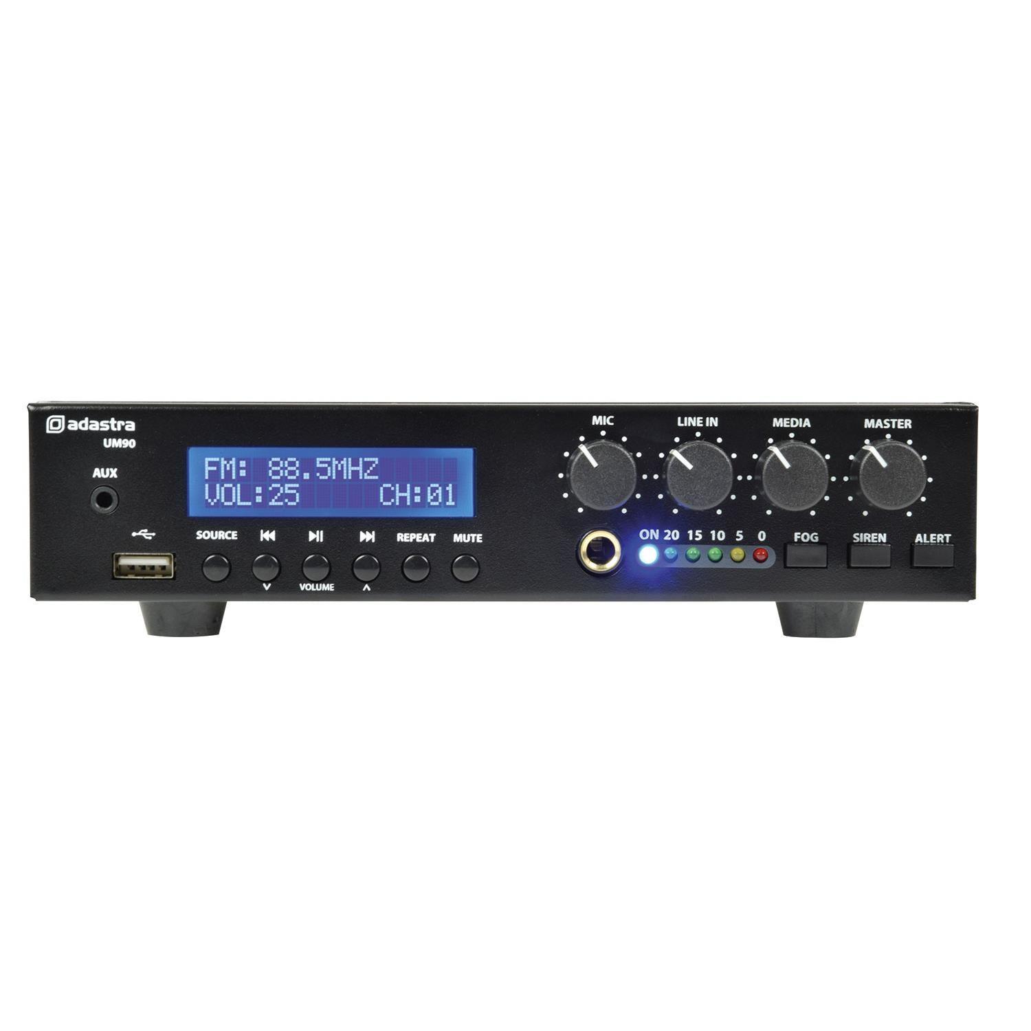 Adastra UM90 90W Ultra Compact 100V Mixer-Amp - DY Pro Audio