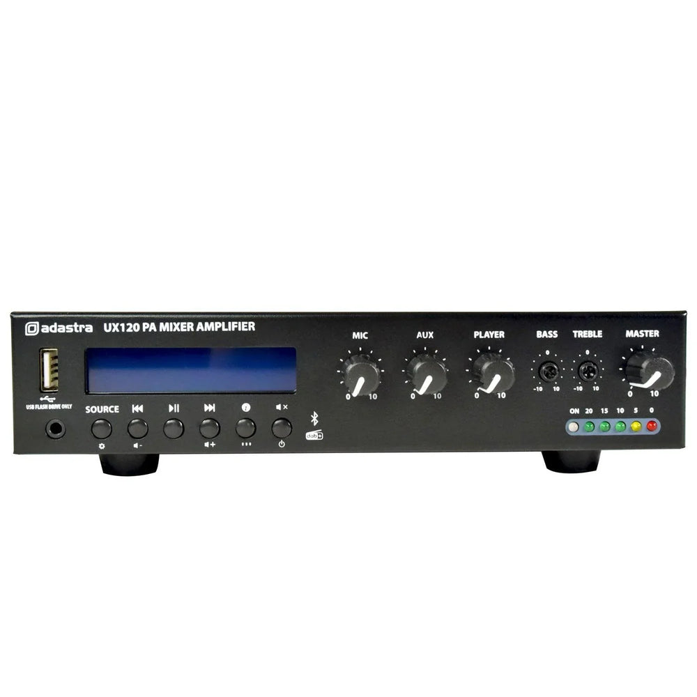 Adastra UX120 Compact 100V Mixer-Amplifier 120W - DY Pro Audio