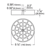 Penn Elcom 7228 Spacer for Pallet Cushions
