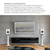 Kanto REN 200W Powered Bookshelf Speakers with HDMI ARC (Matte Grey)
