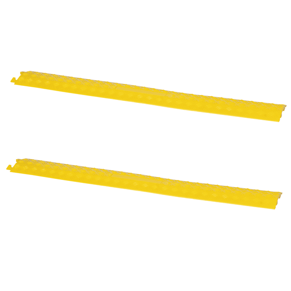 Showgear 1m Yellow ABS Cable Cover 3 - Pack of 2