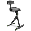 Gravity FM SEAT1 BR height adjustable stool with footrest and backrest