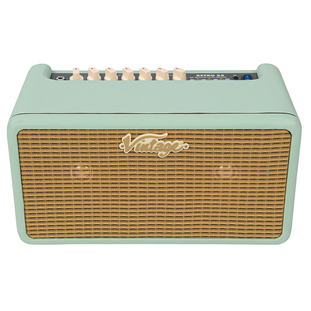 Vintage Retro 25W Guitar Amplifier with DSP  Mint Green