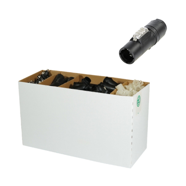 100 x Neutrik NAC3MX-W-TOP-L-D PowerCON True1 Large Disassembled