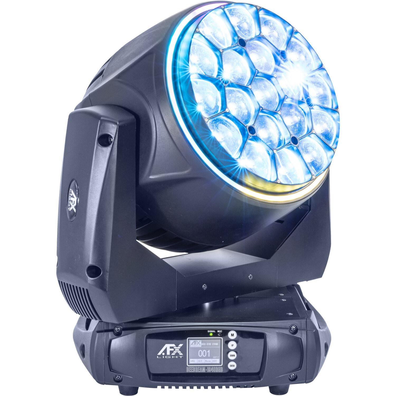 AFX BEEDREAM-1940RGB Bee Eye Wash Zoom Moving Head with Flight Case - DY Pro Audio