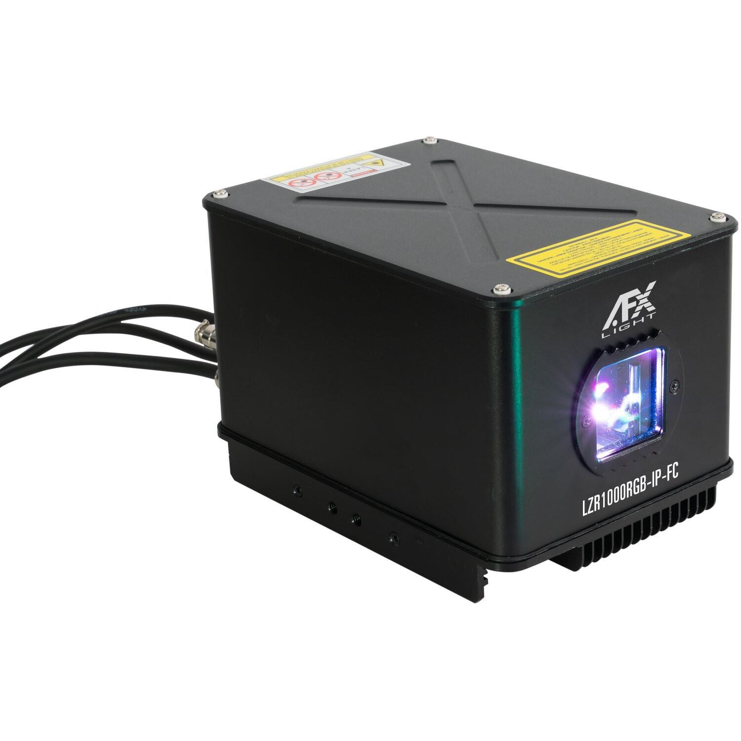 AFX LZR1000RGB-IP-FC IP65 1w RGB ILDA/DMX Laser with Flight Case - DY Pro Audio