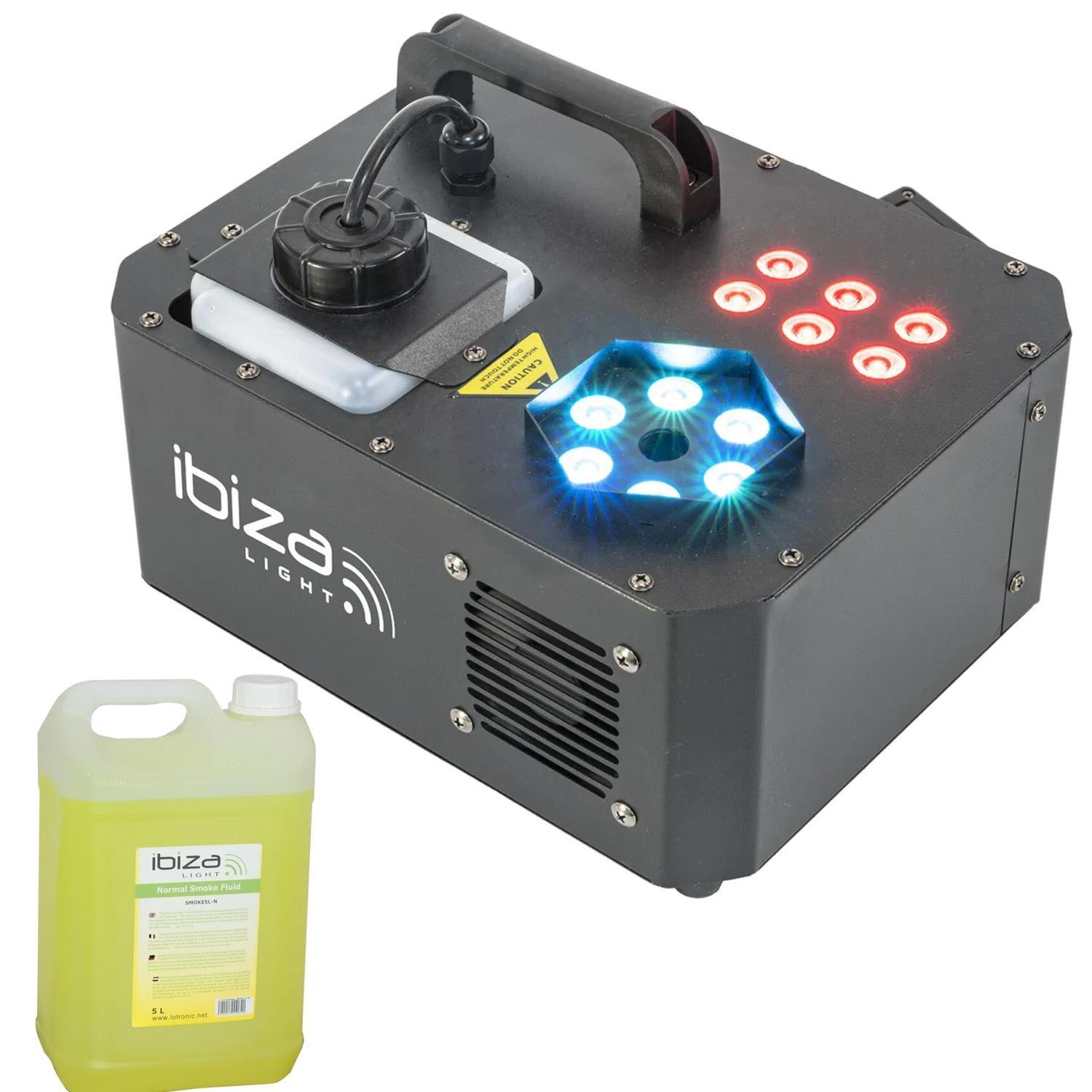 AFX SPRAY-COLOR-1000 1000W Fog Machine with RGB LEDs With 5L Fluid - DY Pro Audio