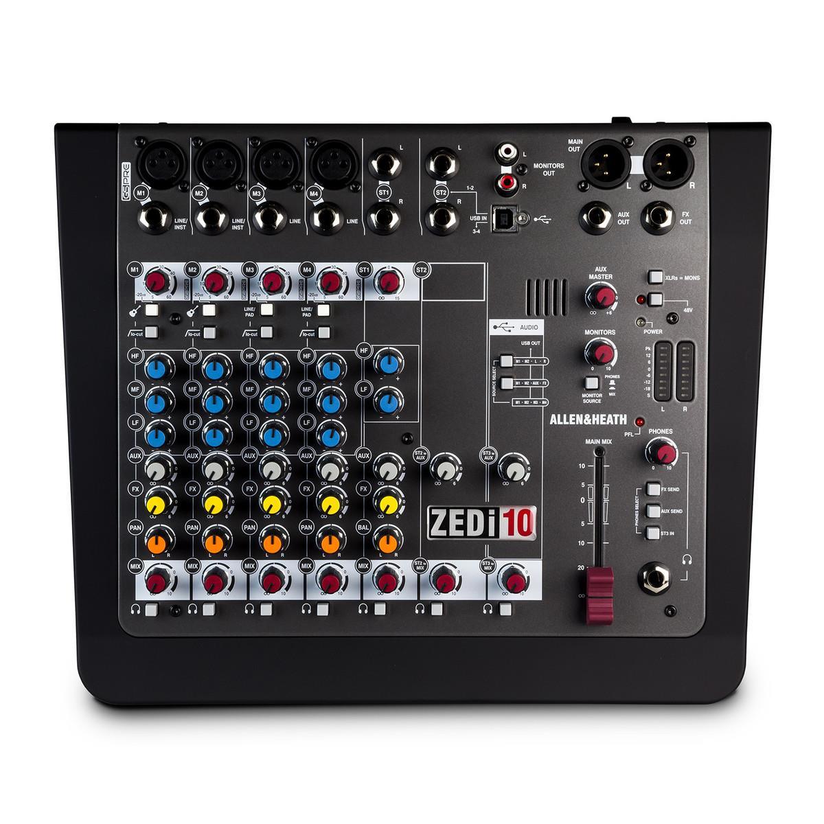 Allen & Heath ZEDi-10 Compact Mixer & USB Interface - DY Pro Audio