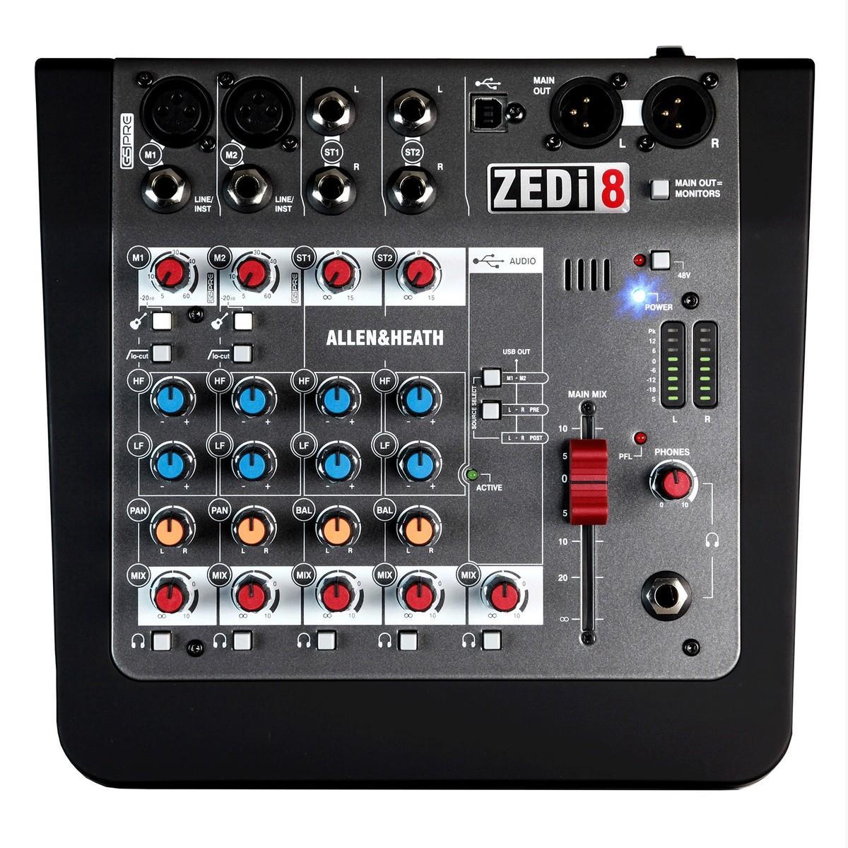 Allen & Heath ZEDi8 ZEDi-8 Compact Mixer - DY Pro Audio