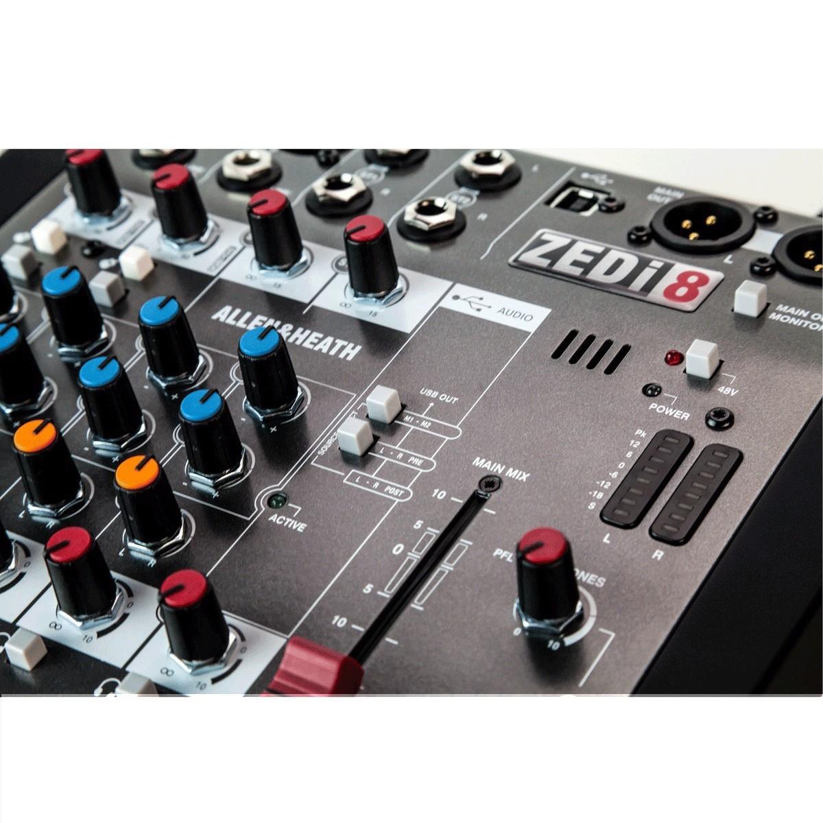 Allen & Heath ZEDi8 ZEDi-8 Compact Mixer - DY Pro Audio