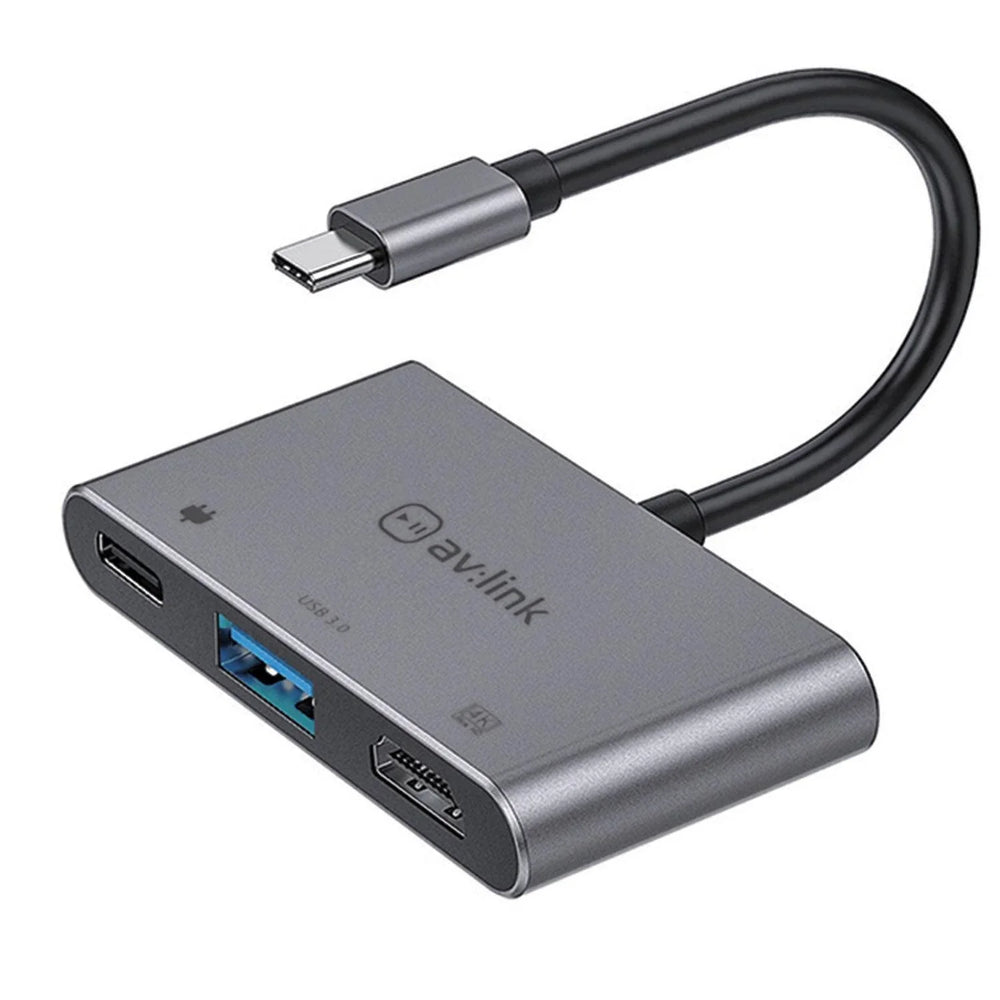 AV:Link 3 Port Slim USB3.0 Type - C Hub