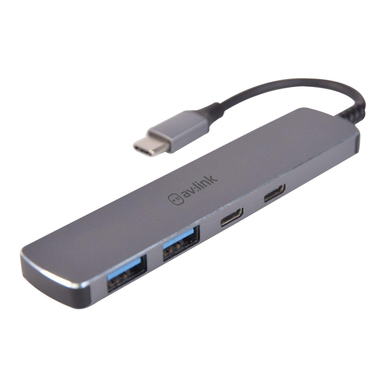 AV:Link 4 Port Ultra-Slim USB3.2 Type-C Hub - DY Pro Audio