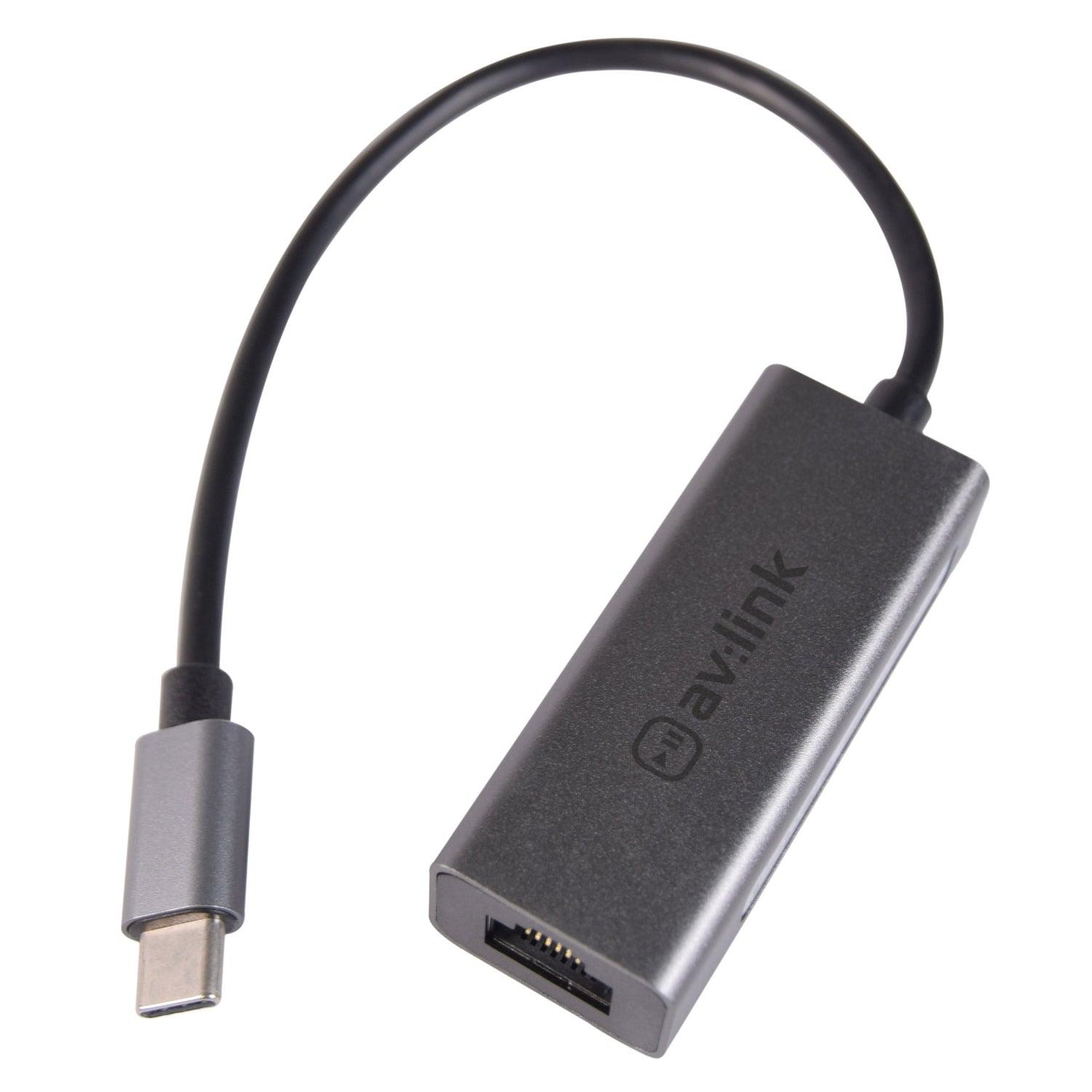 AV:Link USB3.0 Type-C to RJ45 Gigabit Ethernet Adaptor - DY Pro Audio