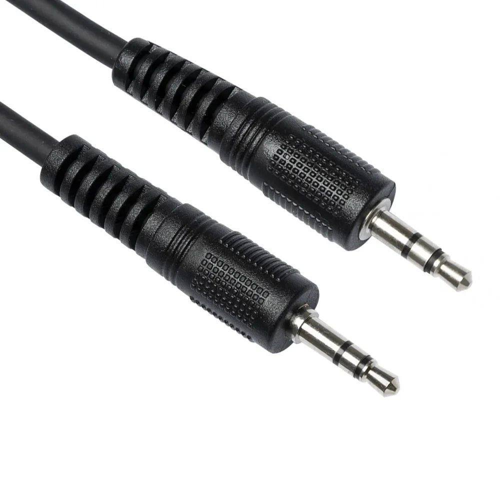 Stagg 30cm Black Stereo 3.5mm - 3.5mm jack cable
