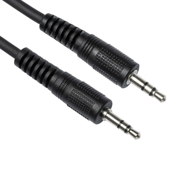 Stagg 30cm Black Stereo 3.5mm - 3.5mm jack cable