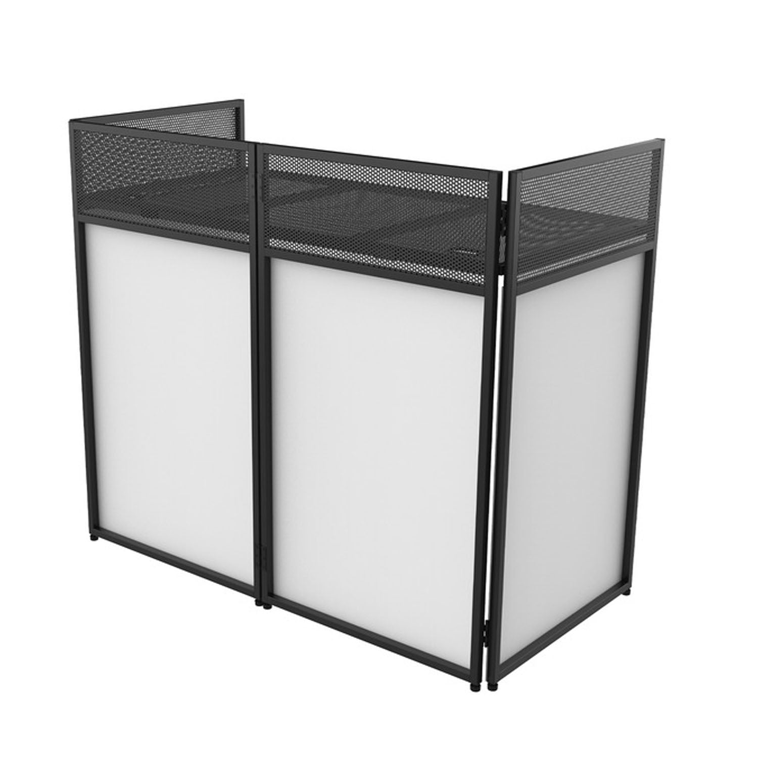 “Ultimax DJCombiBooth XL with carry bag and black scrims – professional portable DJ booth”