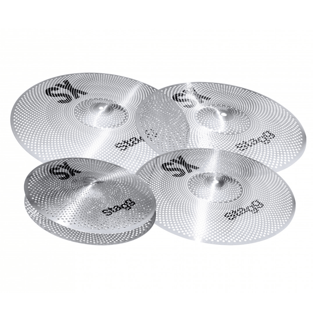 Stagg SXM Low Volume Cymbal Set 14/16/18/20" With Carry Bag