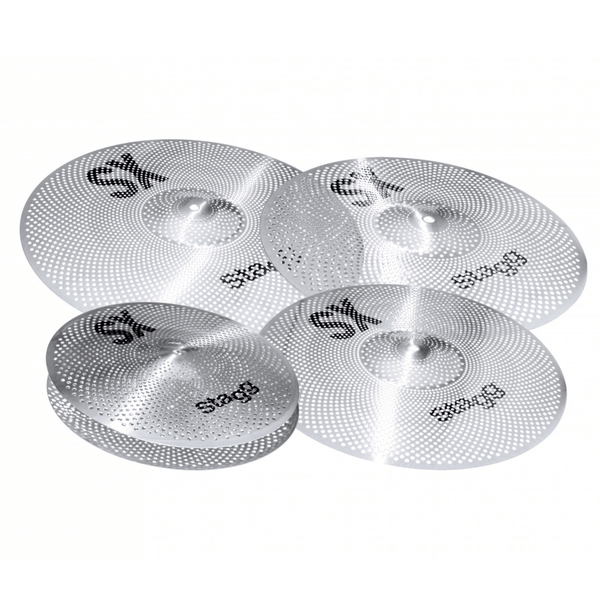 Stagg SXM Low Volume Cymbal Set 14/16/18/20" With Carry Bag