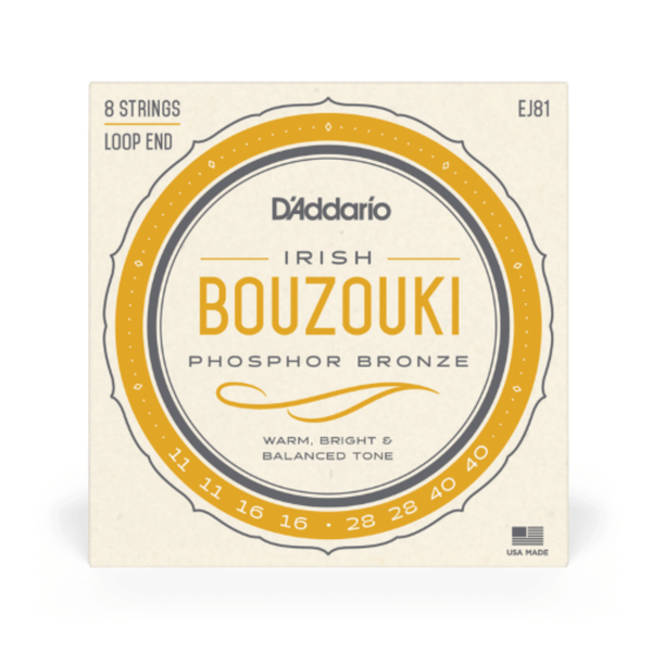D'Addario EJ81 Irish Bouzouki Strings For Various Scales