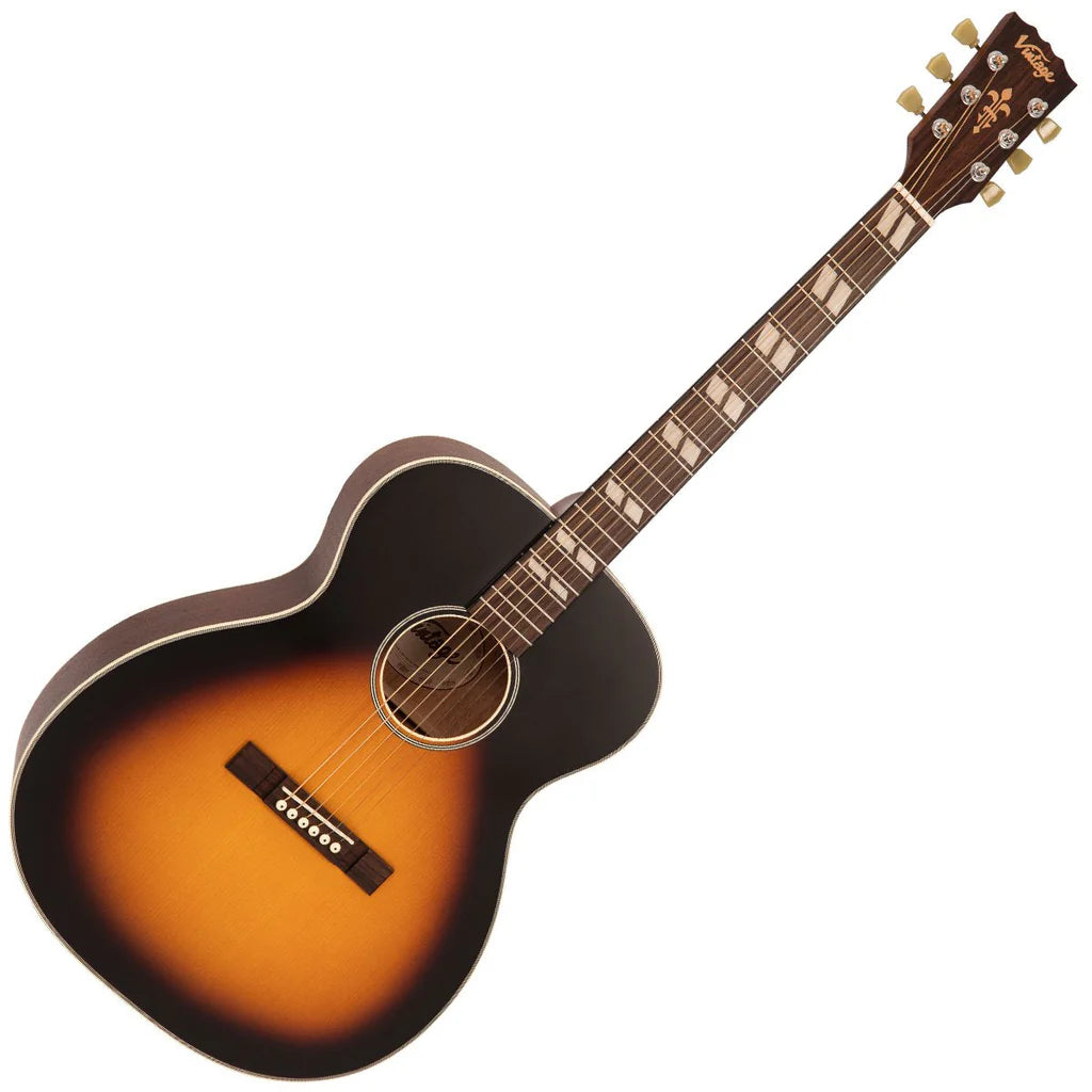 Vintage Historic Series 'Orchestra' Acoustic Guitar Vintage Sunburst