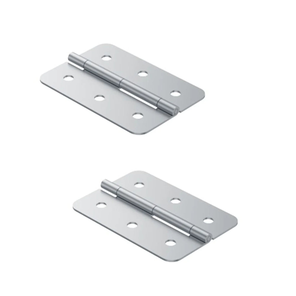 2 x Penn Elcom 50.8mm x 72.5mm 6 Hole Zinc Hinge