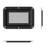 Penn Elcom D2101K-04 Large Very Shallow Black Dish with Perforated Vents