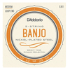 D'Addario EJ61 5 String Banjo J61 Guitar Strings, Nickel, Medium, 10-23