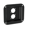 Penn Elcom D0947K small black recessed dish for 2 D-Series connectors