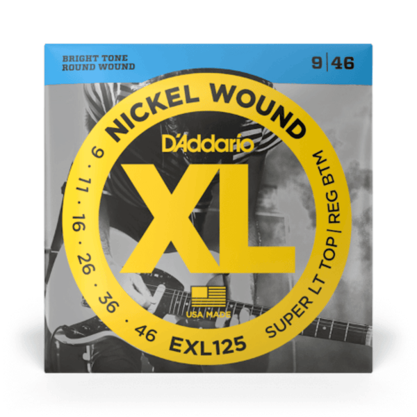 D'Addario EXL125 XL 9-46 Super Light Electric Guitar Strings