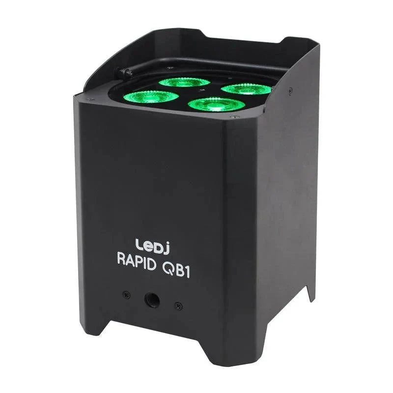 LEDJ Rapid QB1 RGBA IP Black Uplighter
