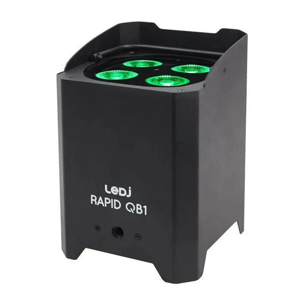 LEDJ Rapid QB1 RGBA IP Black Uplighter