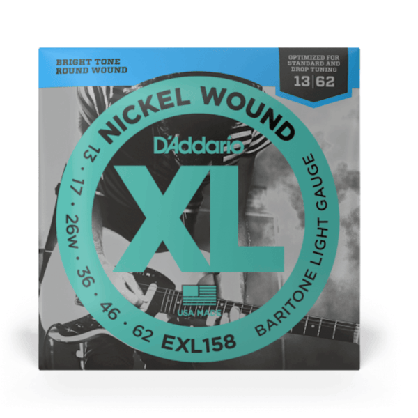 D'Addario EXL158 Baritone Guitar Light Electric Guitar Strings 13-62