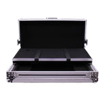 Durable DJ controller case for Pioneer DDJ-800 with foam padding and shelf