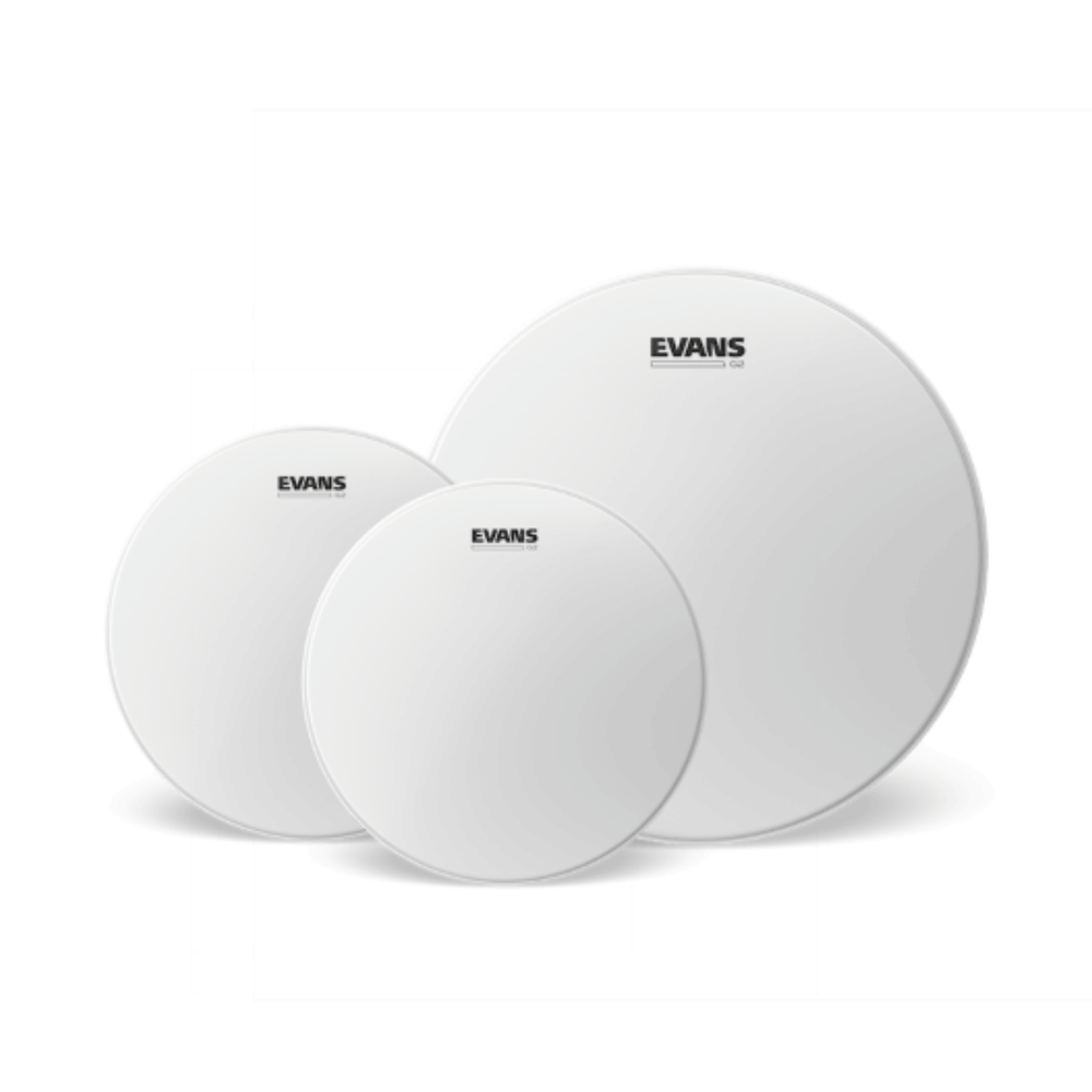 Evans G2 coated tom drum head pack 10 12 16 ETP-G2CTD-R