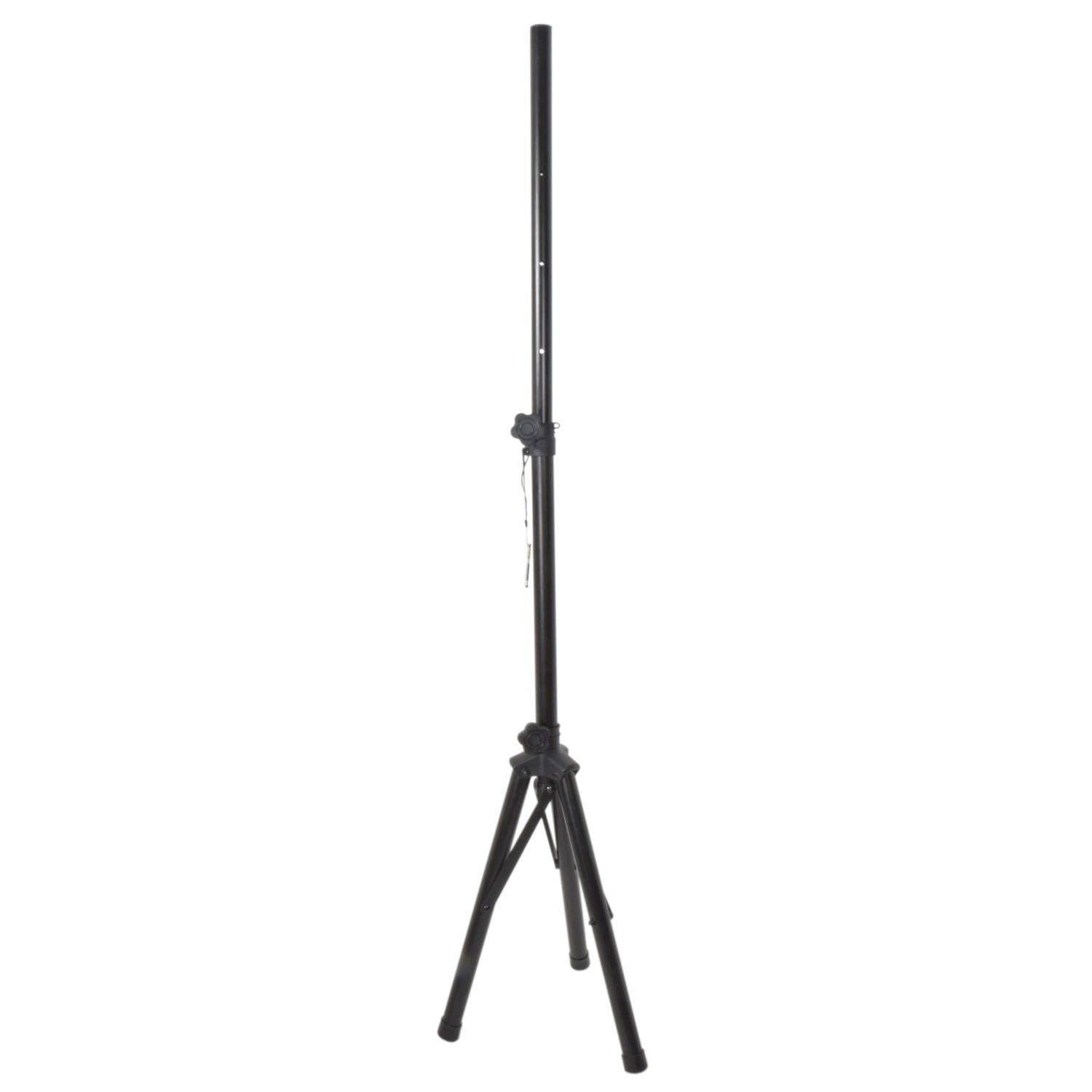 QTX 1.2m adjustable speaker stand in black for home or event use