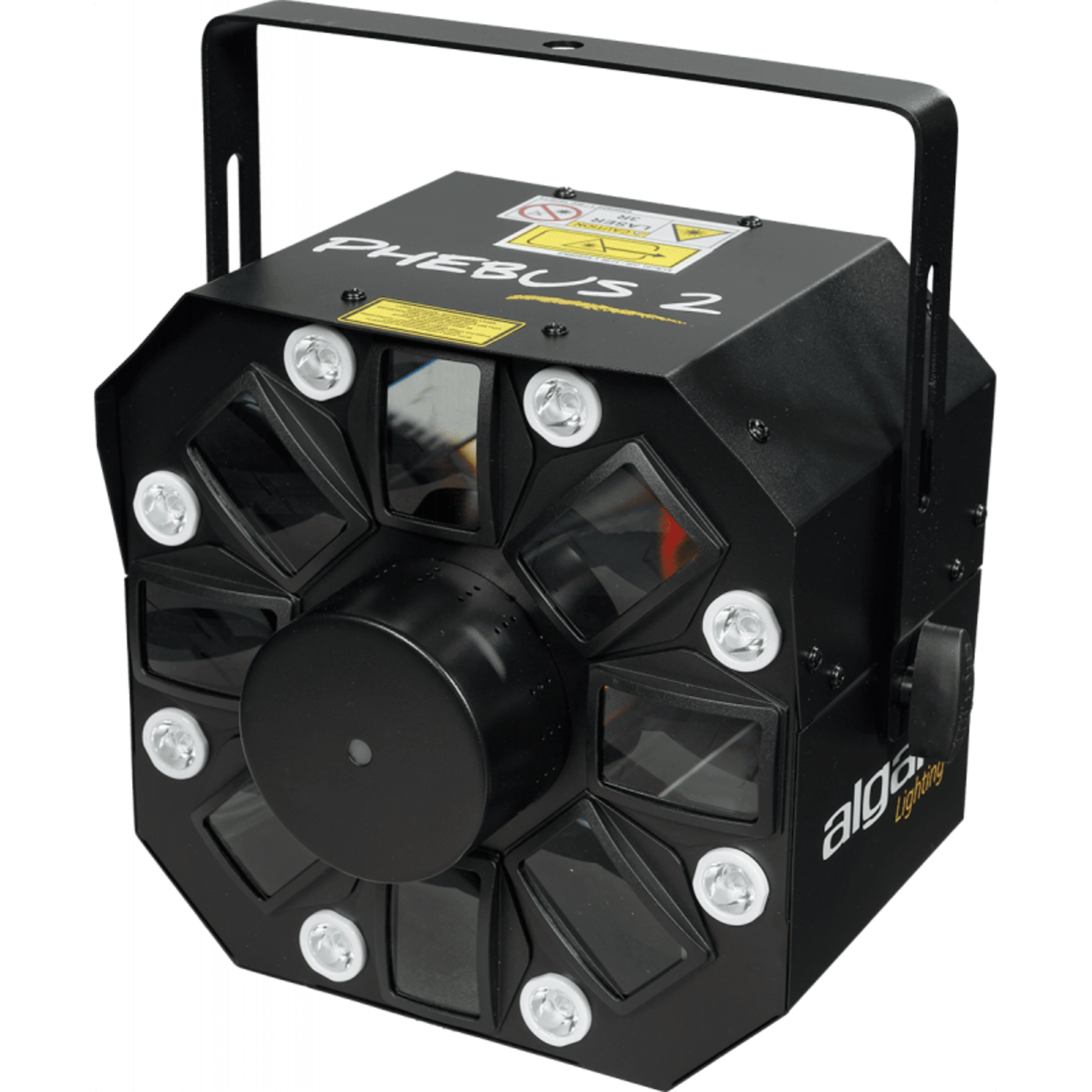 Algam Lighting PHEBUS2 3-in-1 Combo LED Light Effect Derby, Strobe or Wash, Laser