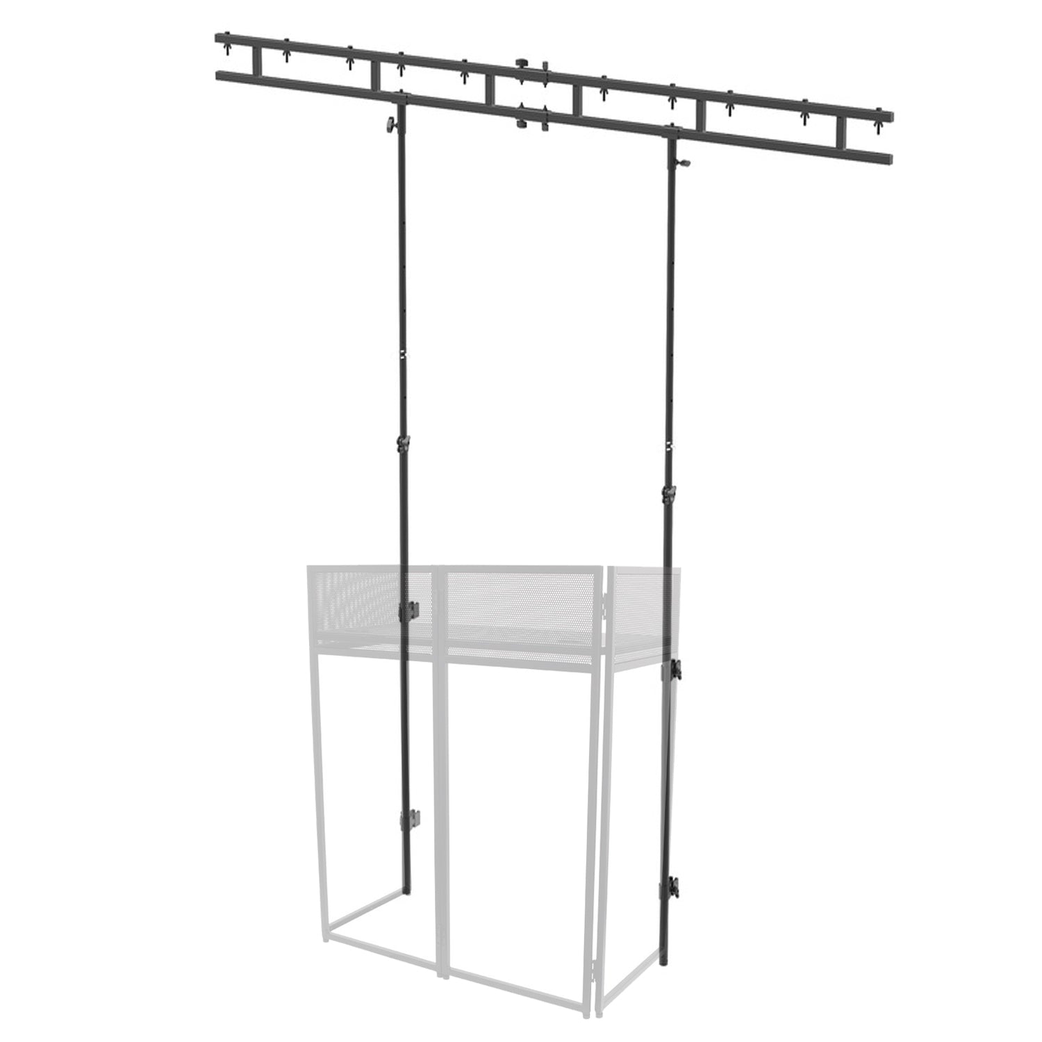 Ultimax DJ Booth Overhead Kit for Combi Booth – professional truss lighting support system for DJs and event setups