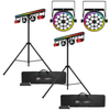 2 X Chauvet DJ GigBar 3 ILS 3-in-1 Lighting System With FX Par 6 Par Cans