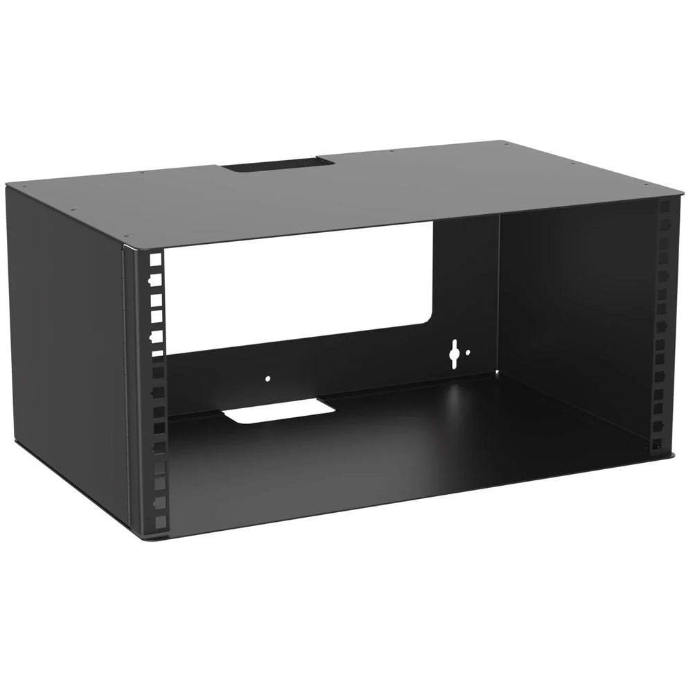 Penn Elcom 5U Wall Mount Bracket with Square Hole Hinged Rails - 300mm Deep