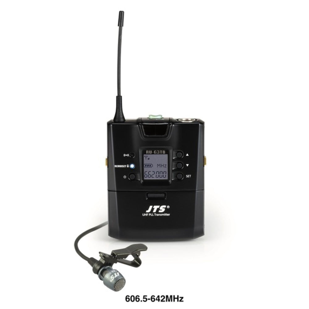 JTS RU-G3 TB+CM-501 Bodypack Wireless Transmitter 606.5 - 642MHz
